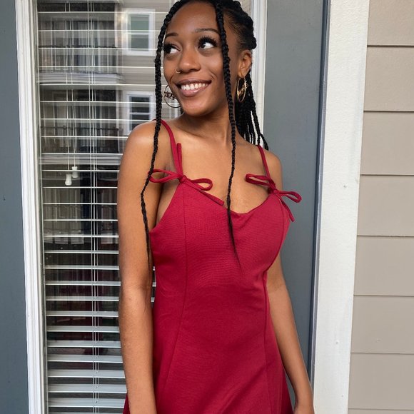 Red Cocktail Dress - Picture 6 of 6